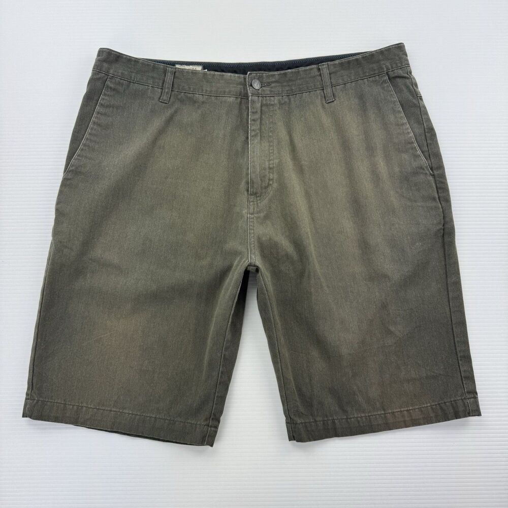 Volcom Vmonty Shorts Mens 38 Chino Skate Casual Flat Front Cotton